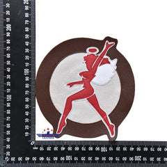 Fivestar Leather 3RD Squadron Hell's Angels Waving Hand with Walking Round Leather Patch