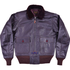 MEN REPRO G1 55J14 NAVAL SEAL BROWN PILOT FLYING JACKET USN REAL GOATSKIN LEATHER