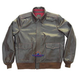 Men A2 Repro 1939 Werber Sportswear Military Flight Horse Hide Leather Jacket