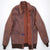 Men Distressed Type A2 Repro Military Flight Jacket Real Goatskin Leather Conic