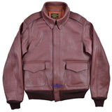 Repro A2 RW Clothing Co Contract No. W535 AC-27752 Real Goat Leather Russet Brown Jacket