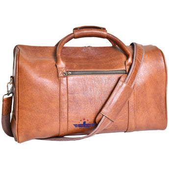 FiveStar Leather Heavy Duty Horsehide Duffle Travel Bag