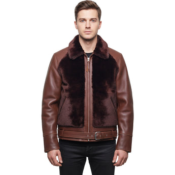 FiveStar Leather 1930s Grizzly Jacket CHL 2mm thick leather Brown color