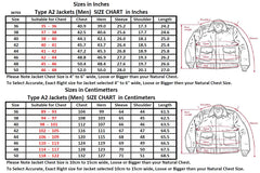 FiveStar Leather Repro Type A-2 H.L.B Corp N.Y. DWG. No. 30-1415 A.C. ORDER No. 37-3891P Horsehide Seal Brown Leather