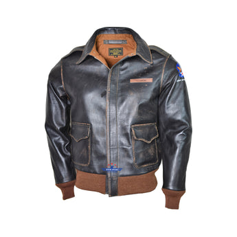 A2 Air Force Pilot Men's Five Star Leather Flight Jacket