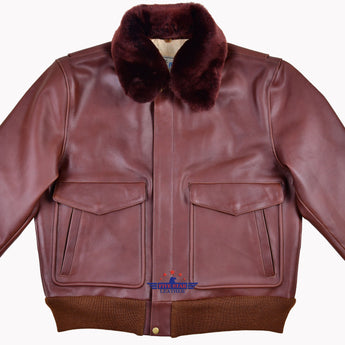 Fivestar Leather Men's Type A2 G-1 US Fashion Leather Flight Bomber Jacket