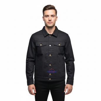 Men Denim Jacket Classic Western Trucker