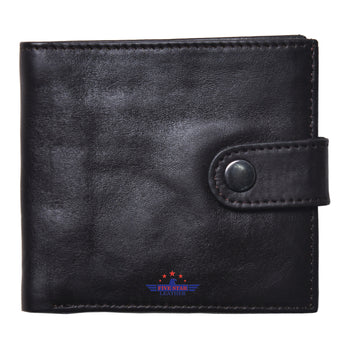 MEN'S VINTAGE WWII AIRMAN'S REAL HORSEHIDE  LEATHER WALLET SEAL BROWN