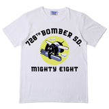 Fivestar Leather 728th Bomber Squadron Tubular T-Shirt 100% Cotton White