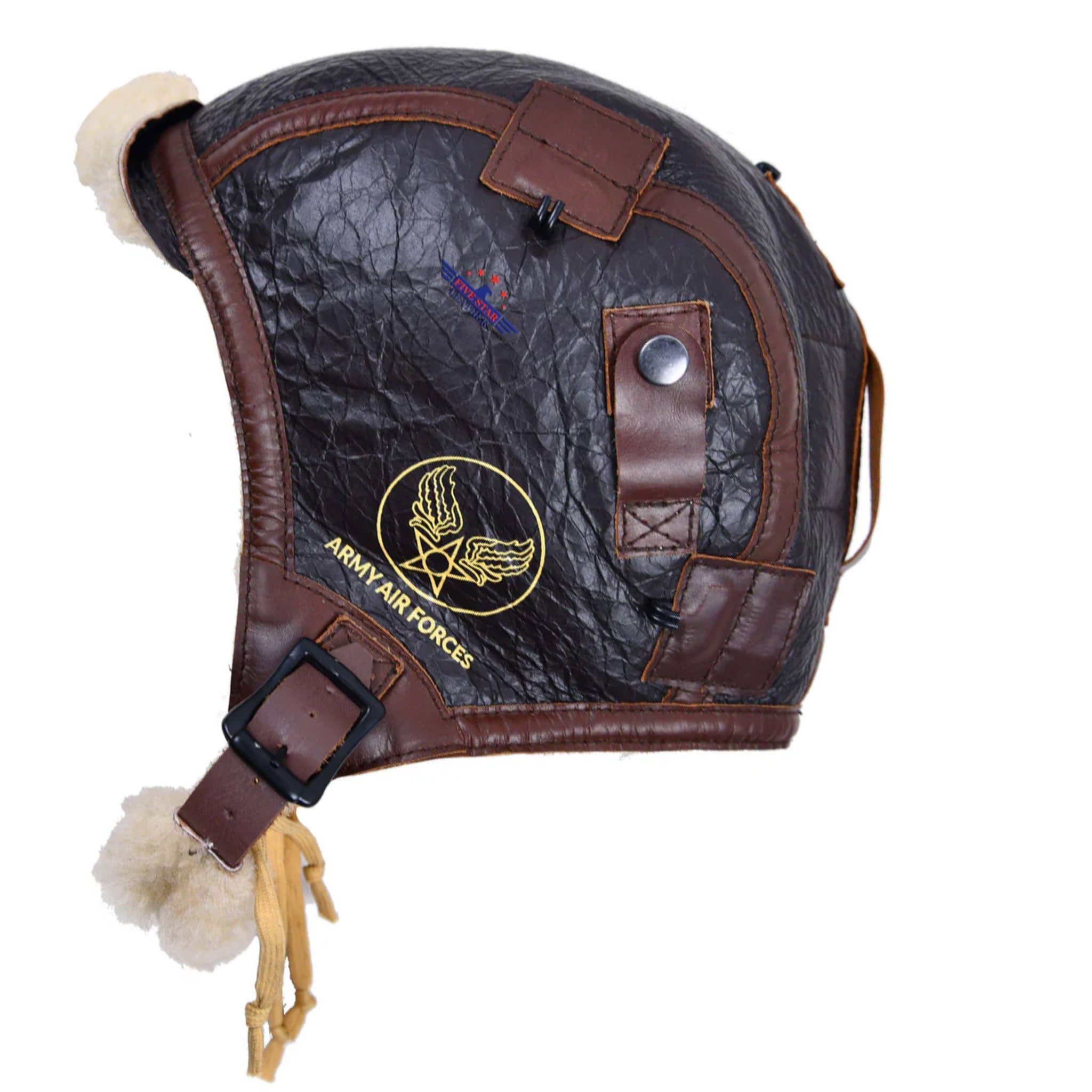 WORLD WAR II US ARMY AIR FORCE REPRO TYPE B-6 FLYING HELMET – Fivestar Leather