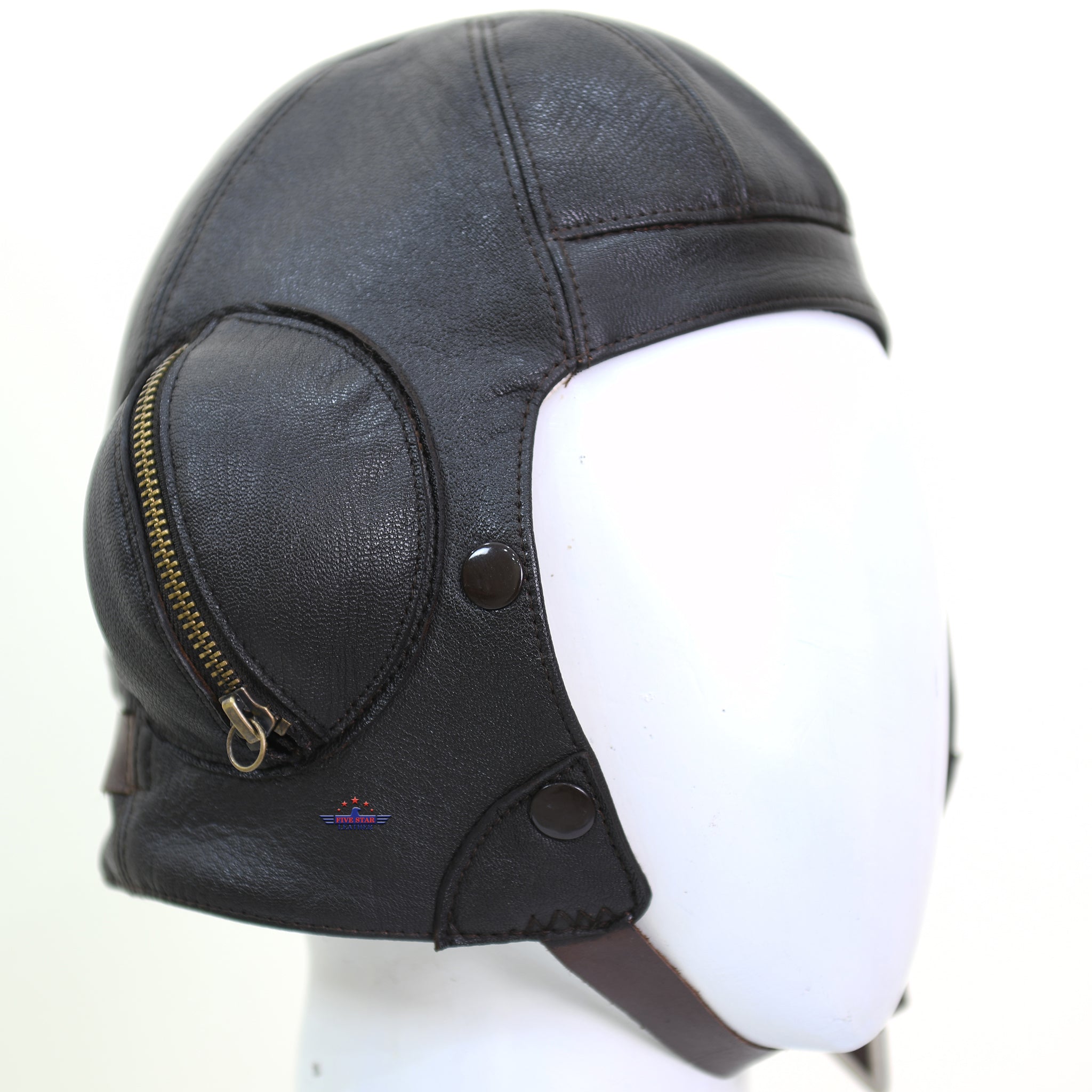 flight style motorcycle helmet FiveStar Leather RAF Type B Flying Pilot Helmet WWII – Fivestar Leather