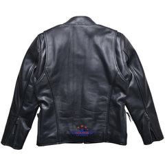Fivestar Leather Men's Custom Vintage Cafe Racer Black Horsehide Road Master Jacket