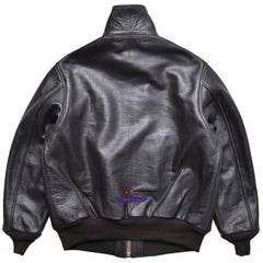 FiveStar Leather Repro Type A-2 H.L.B Corp N.Y. DWG. No. 30-1415 A.C. ORDER No. 37-3891P Horsehide Seal Brown Leather