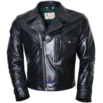 FiveStar Leather Men Road Master Half Belt Horse Hide Black leather