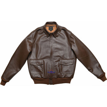 Fivestar Leather Type A2 Cable Rain Coat Co. Contract 23382 Horse Hide Mid Brown Jacket