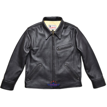 FiveStar Leather Vintage Custom 1930s Goat Hide Seal Brown Leather Jacket