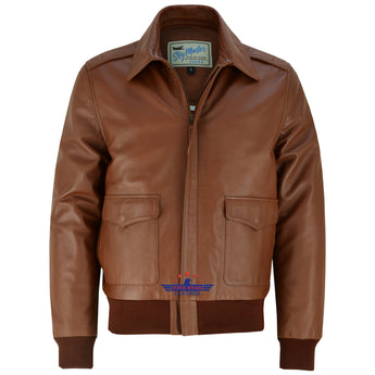 Men's Air Force A-2 Capeskin Leather Flight Bomber Jacket