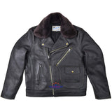 FiveStar Leather Vintage D Styled Pocket Sky Master Men Jacket Seal Brown Steer Hide