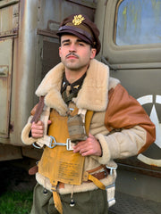 FiveStar Leather Sheep Skin Flying Type B-3 Un-Coated 1937 Jacket Version