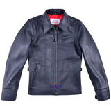 FiveStar Leather Vintage Custom 1930s Steer hide Leather Jacket Black