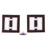 Fivestar leather Insignia of the Rank of Captain (O-3) leather Rank Patch