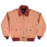FiveStar Leather Type B10 USAAF Military Flight Cloth Jacket Khaki Cotton