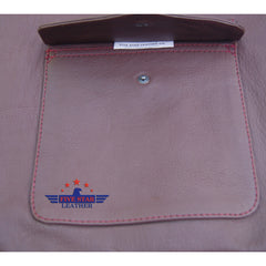 Men A2 Repro David D. Doniger Type Military Flight Real Goatskin Redish Brown Leather Jacket