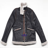 Men D1 mechanics Repro Military Pilot Aviation flight sheepskin Leather jacket