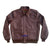 Men A2 Repro David D. Doniger Military Flight Real Horsehide Russet Brown Leather Jacket