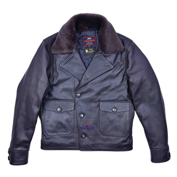 FiveStar Leather 1940s Half belt Jacket Gunrunner Real Goatskin