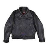 FiveStar Leather Men Real Steerhide zippered ranch jacket