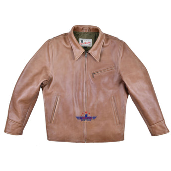 Five Star Leather Vintage Half Belt Men CHL Leather Jacket