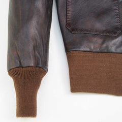 Men Type A-2 Repro Real Leather Brown Aviator flying Pilot Jacket Distressed