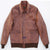 Men Distressed Type A2 Repro Military Flight Jacket Real Goatskin Leather Conic