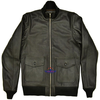 Vintage Amelia Earhart Aviatrix Military Flight Pilot Real Goatskin Seal Brown Leather Jacket