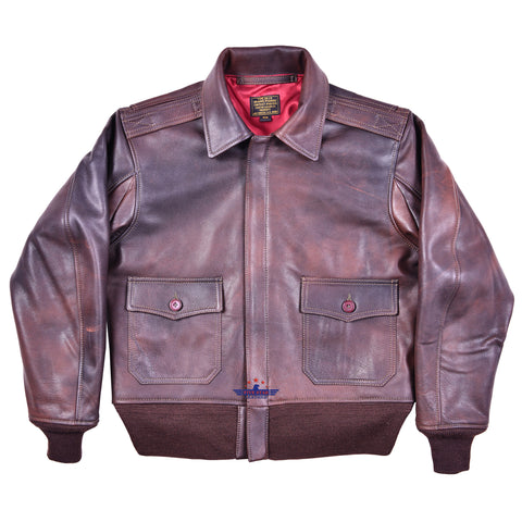 A2 Aviator Brown WWII Flying Tiger Jacket - Pilot Jackets For Men - Bomber  Leather Jacket Men at  Men’s Clothing store