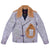 FiveStar Leather SpeedKing Cycle Champ Grizzly Style Back Jacket White Distressed