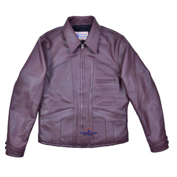 FiveStar Leather Repro 1930s Style Men Steer hide Leather jacket