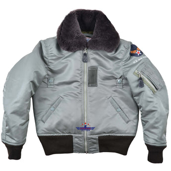 FiveStar Leather Kids Type B15-D Nylon Jacket Sage Green