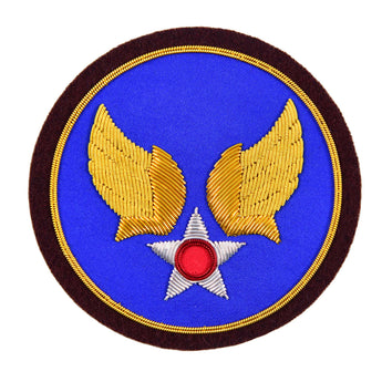 FiveStar Leather Repro WWII US Army Air Corp Hand embroidered Bullion Patch