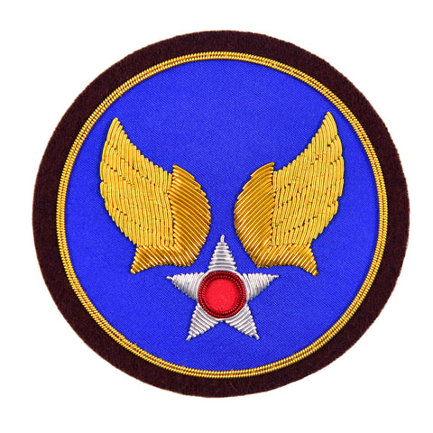 FiveStar Leather Repro WWII US Army Air Corp Hand embroidered Bullion Patch