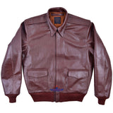 Repro A2 J. A. Dubow Mfg Co Contract 27798 Horsehide Reddish Brown Leather Flight Jacket