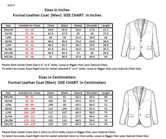 Men Blazer Fashion Real Leather Python Snake Cobra Textured Jacket Two Button