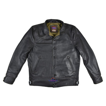 Men's Repro 1930's Vintage Cossack Real Leather Buffalo Hide Jacket