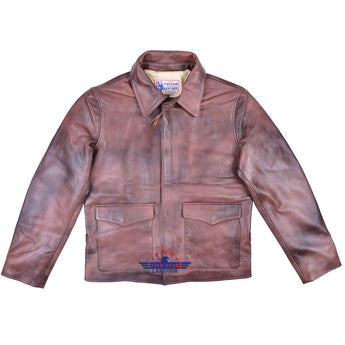 FiveStar Leather Crusader Distressed Brown Steerhide Jacket