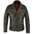 FiveStar Leather Vintage D Pocket Style Distressed Goatskin Biker Jacket