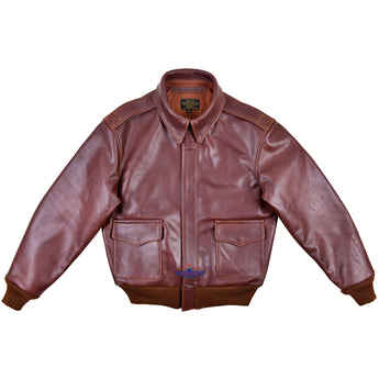 Repro A2 Real Horsehide Leather Pull Up Brown Jacket