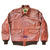 Men A2 Repro David D. Doniger Type Military Flight Dark Reddish Russet Brown Goatskin  Leather Jacket