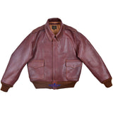 Repro A2 STAR SPORTSWEAR MFG.CO. Order No W535ac 28557 Horsehide Pull Up Brown Leather Flight Jacket