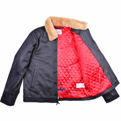 Fivestar Leather Repro Type N1 Deck Flight Jacket Goat Seal Brown